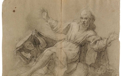 Attributed to Pietro Bernardi, St. Francis receiving the Stigmata and other studies