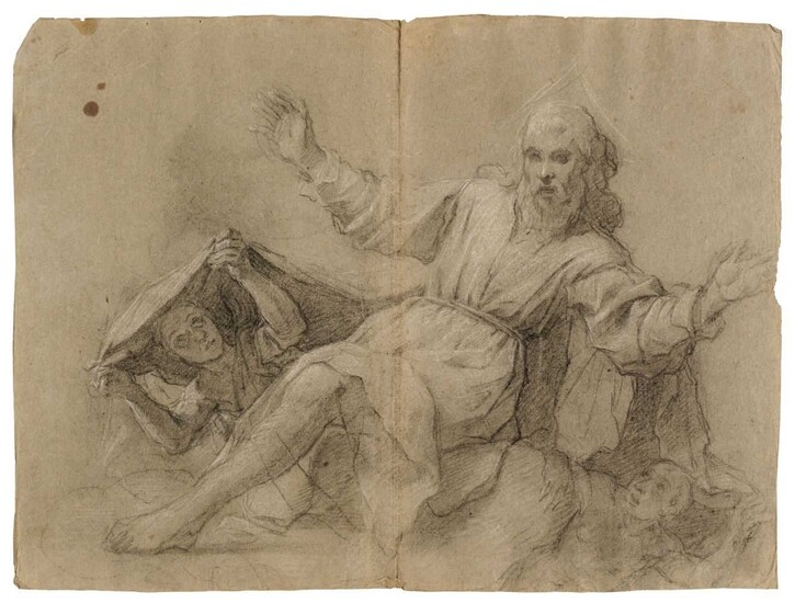Attributed to Pietro Bernardi, St. Francis receiving the Stigmata and other studies