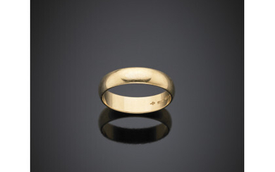 BALESTRA Yellow gold band ring, g 5.97 size 25/65.Read more