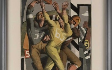 BENTON MURDOCH SPRUANCE (Pennsylvania, 1904-1967), “Forward Pass”, 1944., Color