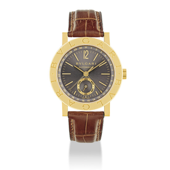 BULGARI, GOLD WITH DATE AND MONTH