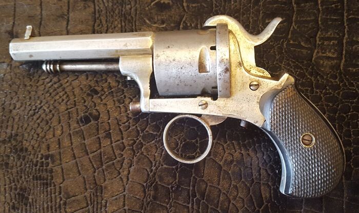 Belgium - 19th century - Pinfire (Lefaucheux) - Revolver - 7mm Cal