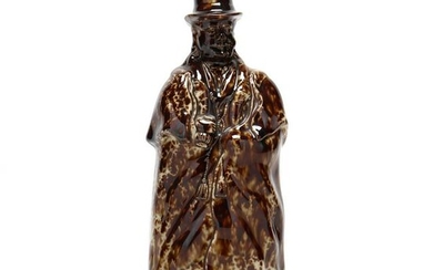 Bennington Flint Enamel Bottle of a Coachman