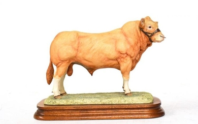 Border Fine Arts 'Blonde D'Aquitaine Bull', model No. L116 by...