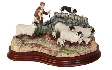 * Border Fine Arts 'Off The Fell' (Farmer, Sheep and...