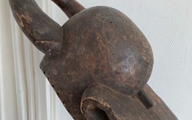 Buffalo Mask - Wood - Chamba - Nigeria - 26 cm