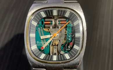 Bulova - Accutron Spaceview N3 Jumbo Case with Original Bracelet Excellent Condition - Men - 1970-1979