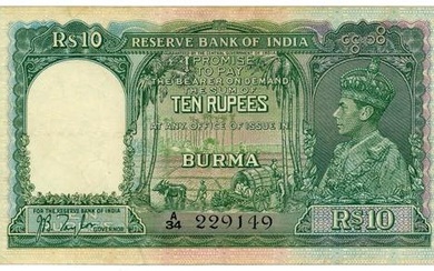 Burma 10 Rupees 1938 (ND)