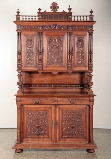 CARVED FRENCH HENRI II STYLE CABINET C.1900