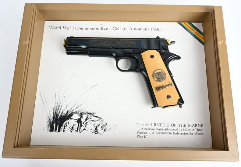 CASED COLT 1911 WWI 2nd BATTLE OF THE MARNES