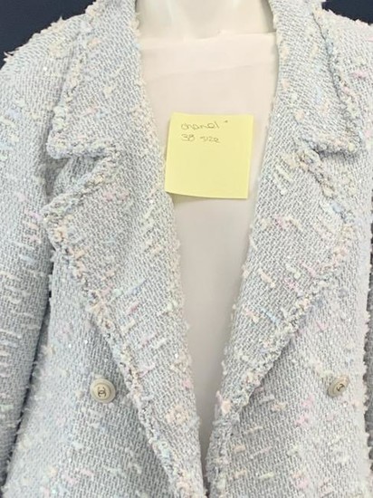 CHANEL WOMAN'S COTTON AND WOOL SKIRT AND JACKET