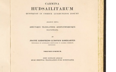 Carmina Hudsailitarum quotquot in Codice Lugdunensi insunt (...) The Hudsailian poems contained in