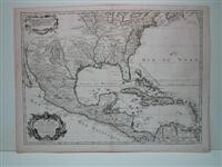 Carte du Mexique et de la Floride des Terres Angloises et des Isles Antilles du Cours et des Environs de la Riviere de Mississipi.