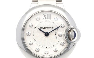 Cartier Ballon Bleu Watch Stainless Steel WE902073 (3009) Quartz Ladies CARTIER 11P Diamond