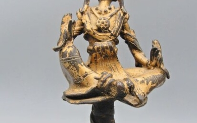 Cast figure of a nat - Bronze - Burma - 19th century