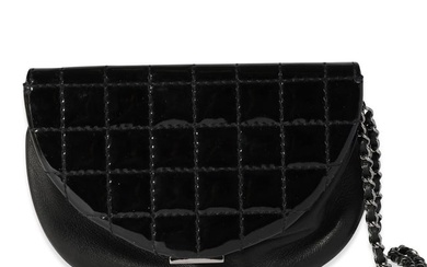 Chanel Black Patent Leather Chocolate Bar Wristlet