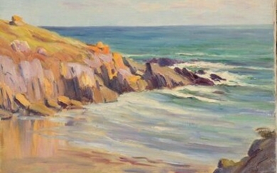 Charles WISLIN (1852-1932) Plage à Rospico...