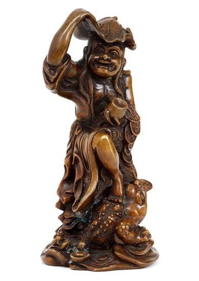 Chinese Bronze Sculpture of Liu Haichan