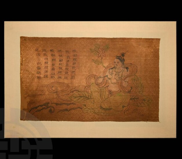 Chinese Woven Silk Panel