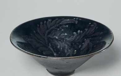 Chinese black Henan glazed tea bowl