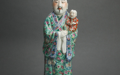 Chinese famille rose figure of a Star God