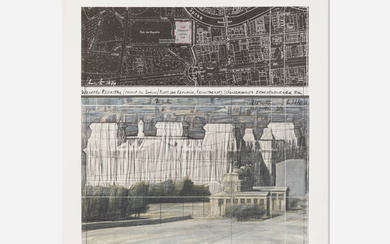 Christo 1935–2020 Wrapped Reichstag, Project for Berlin