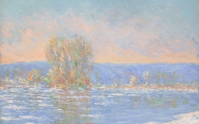 Claude Monet Glaçons, environs de Bennecourt