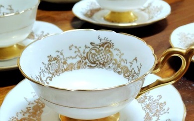 Coalport - Coffee and tea service (8) - Porcelain