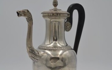 Coffee pot - .950 silver - France - First half 19th century