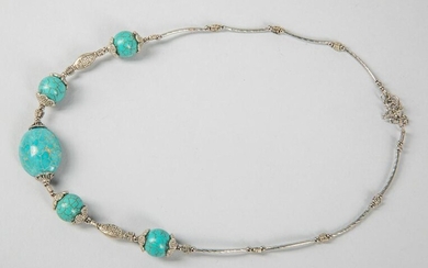 Collectible Turquoise & Silver Necklace