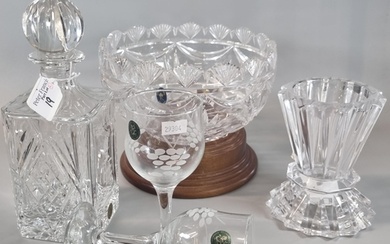 Collection of glassware to include: pair of Waterford Penros...