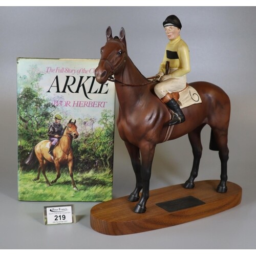 Connoisseur model by Beswick of 'Arkle' with Pat Taaffe Up o...