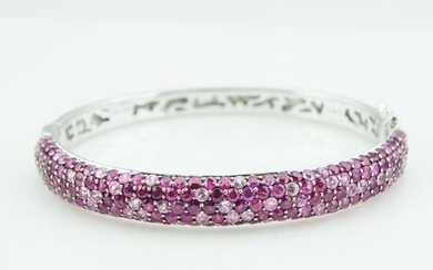 Contemporary Effi Sterling Silver and Pink Sapphire