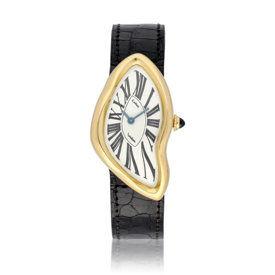Crash, An exceptionally rare 18K yellow gold manual winding wristwatch Made by Cartier London in 1970 | 卡地亞 | 極罕有「Crash」18K黃金手動上鏈腕錶，倫敦卡地亞1970年製, Cartier, London
