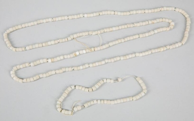 Crow Indian White Padre Glass Trade Beads, Spanish