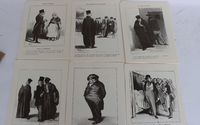 DAUMIER Honoré (1808/1879). 70 gravures. Tirages modernes vers 1970. Numérotées comme suit : 16 :...