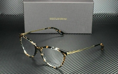 DOLCE & GABBANA DG3258F 911 Black/ Gold Cat Eye Women's 54 mm Eyeglasses