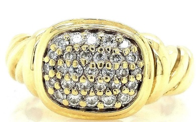 David Yurman Noblesse Diamond Ring 18K