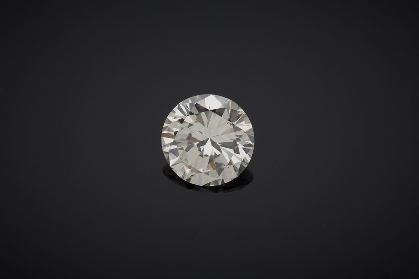 Diamant sur papier, pesant 3,35 carats. Rapport... - Lot 619 - Crait + Müller