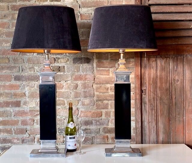 Diga Colmore - Colmore - A pair of Large Neoclassical Column Design Lamps