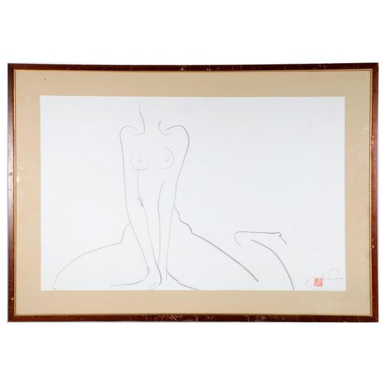 Drawing of a nude.