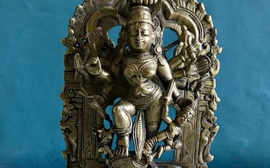 Durga Mahishasuramardini - Bronze - India - XVIII / XIX century