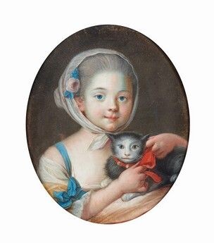 ECOLE FRANCAISE du XVIIIe siècle Jeune fille... - Lot 19 - Beaussant Lefèvre & Associés