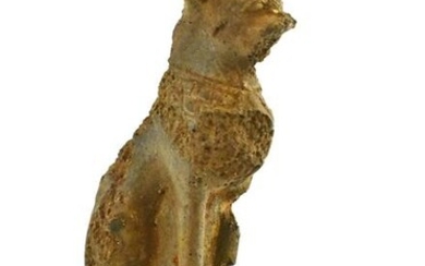 EGYPTIAN CARVED STONE CAT