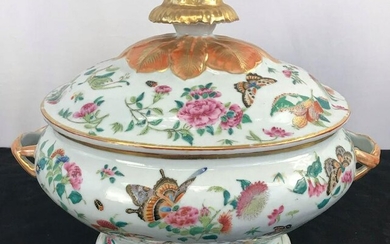 Early 1700's Chinese Export Vermeil Tureen