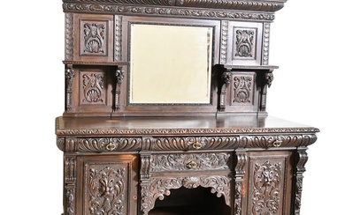Early 19th Century English Renaissance Carved Sideboard