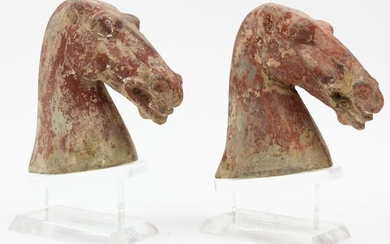 Early Han Dynasty Terracotta Horse Heads