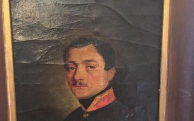 Ecole Française vers 1840 Portrait de militaire... - Lot 19 - Oger - Blanchet