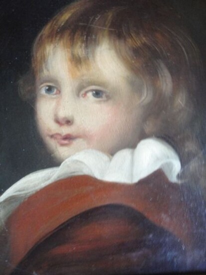 Ecole du XVIIIe dans le goût de Jean-Baptiste Greuze - Portrait d'un jeune enfant