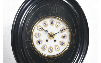 Empire Ebonized Wood Wall Clock